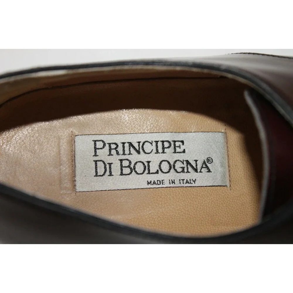 Principe Di Bologna Shoes Brown Leather Made In Italy Handcrafted Mens 43 US 9